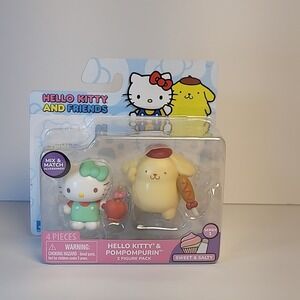 2024 HELLO KITTY AND FRIENDS SERIES 1 HELLO KITTY & POMPOMPURIN 2 FIGURE PACK